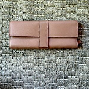 Smythson Grosvenor Leather Jewelry Roll S Cases Oyster Pink